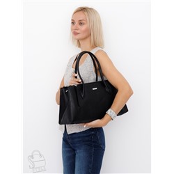 Сумка женская кожаная 9678SP black Velina Fabbaino-Safenta