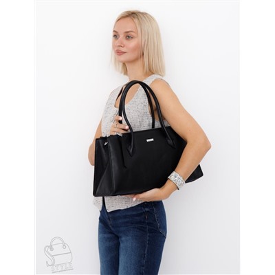 Сумка женская кожаная 9678SP black Velina Fabbaino-Safenta