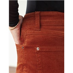 Брюки из эластичного микро-вельвета