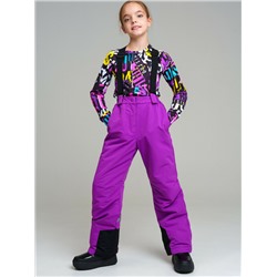 Брюки текстильные с полиуретановым покрытием для девочек