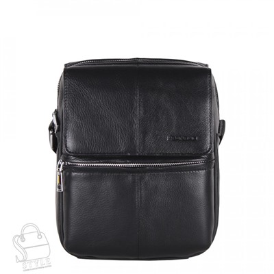 Сумка мужская кожаная 2082BSH black Heanbag