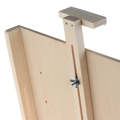 Мольберт настольный «Студийный», 650×450×560 мм, с планшетом 450×480 мм (возможность разместить холст 60×80 см), с бегунком, Calligrata