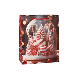 Пакет подарочный 18x23x10см / 5580M /уп 12/720/Новый год