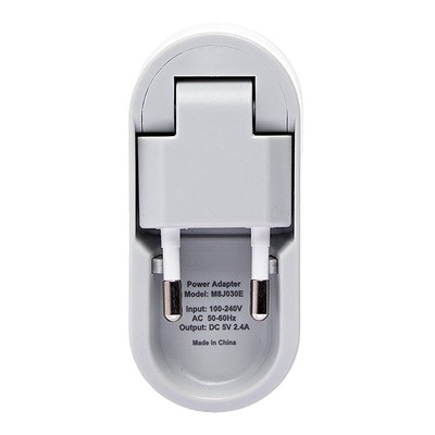Адаптер Сетевой budi M8J030E (повр. уп.) 2USB 2,4A/10W (white)
