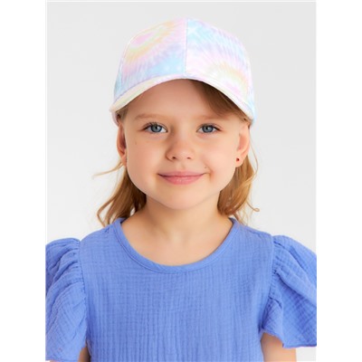 Кепка для девочек MINAKU Tie-dye, сиреневая, размер 52