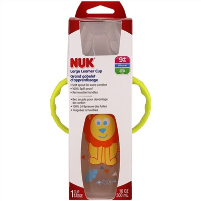 NUK, большая чашка для детей от 9 месяцев, 1 чашка, 300 мл (10 унций)