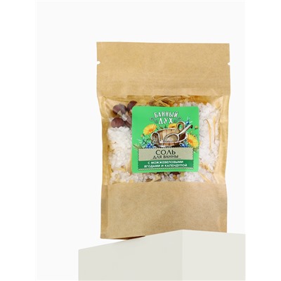 Соль для ванны с можжевеловыми ягодами и календулой, 150 г, Банный дух