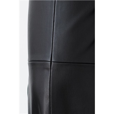 Прямые брюки из искусственной кожи VILATTE, 1227955