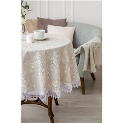 Натали Скатерть Скатерть Шантильи с кружевом круглая
