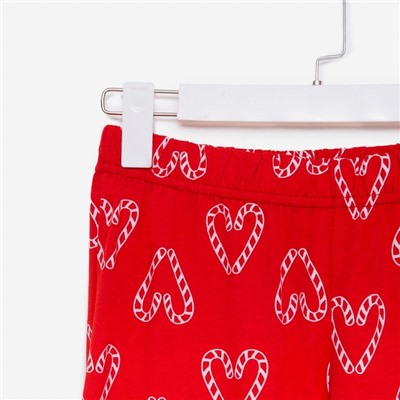 Пижама новогодняя женская (рубашка, брюки) KAFTAN Love, размер 40-42