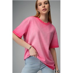 Женская футболка оверсайз с эффектом градиент Happyfox