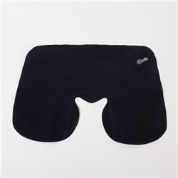 Подушка надувная для шеи, дорожная, 37×25 см, синяя