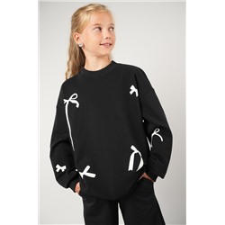 Свитшот оверсайз для девочки из футера трехнитки Happyfox