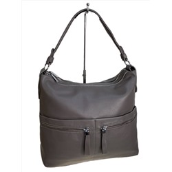 Женская сумка из искусственной кожи, цвет серый