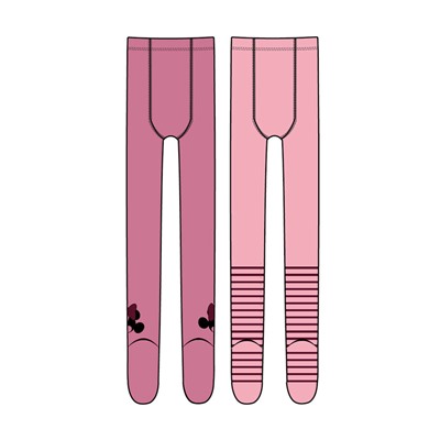 Колготки трикотажные для девочек, 2 пары в комплекте