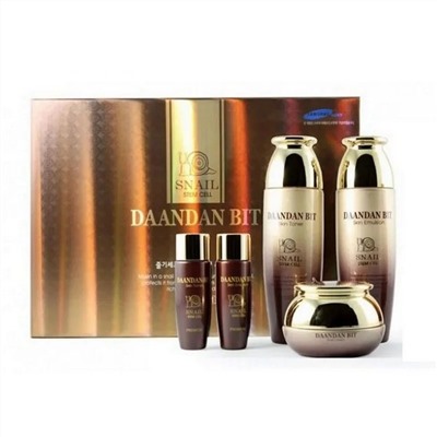 Jigott Набор для комплексного ухода за кожей лица с муцином улитки 3 set, 150 мл x 2, 50 г, 30 мл x 2 16740