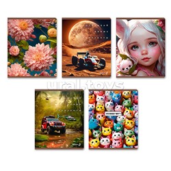 Тетрадь 60л. клетка "Летний день" А5+, на скобе