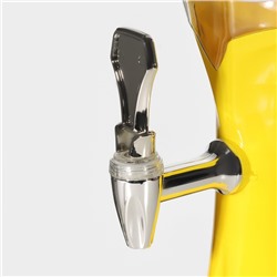 Башня пивная «Вавилон», колба 3 л, подсветка, батарейки cr 2032, пластик, жёлтая