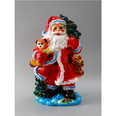 УЦЕНКА Фигура "Дед мороз" 52х32х26,5 см, красный