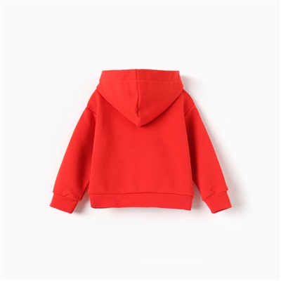 Джемпер с капюшоном «Крошка Я» Love, рост 62-68 см, красный