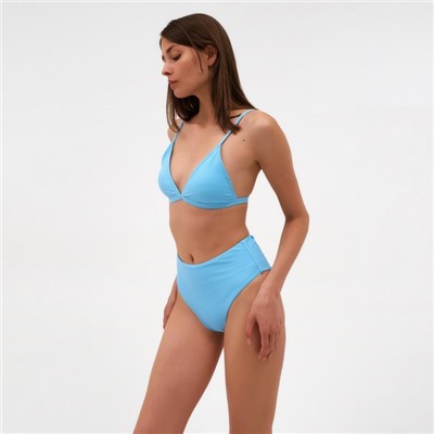 Топ купальный женский с треугольными чашечками MINAKU, цвет голубой размер 42