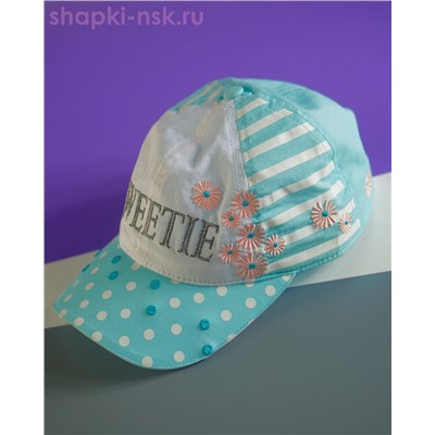 BK 100101 Б Бейсболка для девочки (50-52)