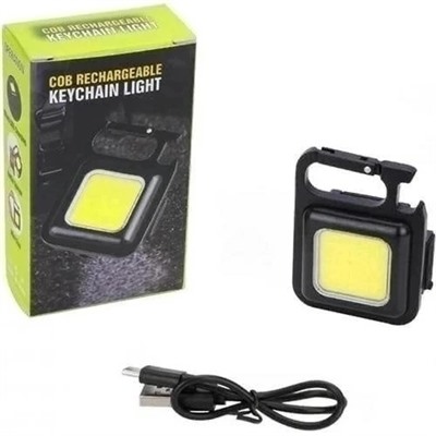 Фонарик маленький карманный мини с карабином и магнитом с Usb зарядкой