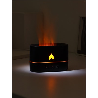 Увлажнитель воздуха LHU-15, ультразвуковой, 250 мл, эффект пламени, 4.5 Вт, 3 режима, подсветка, USB