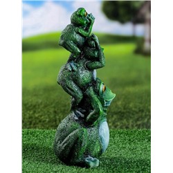 Садовая фигура из гипса «Лягушка пирамидка», 30×15×12 см