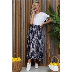 Юбка бохо (синяя) Ю13379-10М