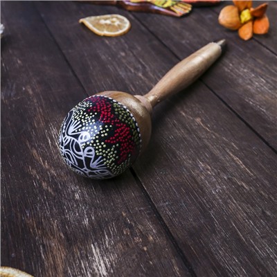 Сувенирный музыкальный инструмент «Маракас», 21×5×5 см, МИКС