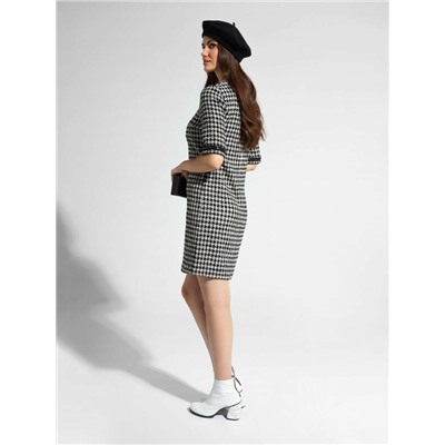 Платья CONTE LPL 1053 Платье с рисунком "клетка" и легким мерцанием люрекса