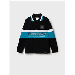 Джемпер трикотажный с воротником поло для мальчиков