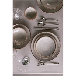 Тарелка Magistro Astral. d=21.6 см, фарфор, серая