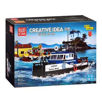 Конструктор "Полицейский борт" (413 дет.) в коробке