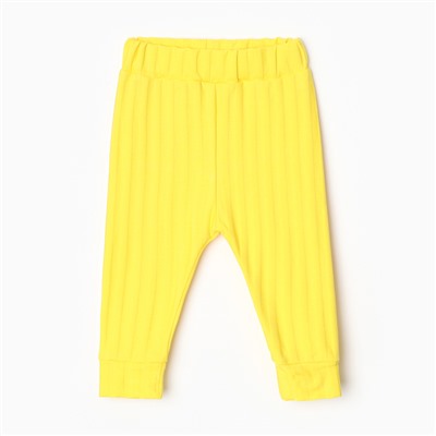 Штанишки детские, рост 68 см, жёлтые