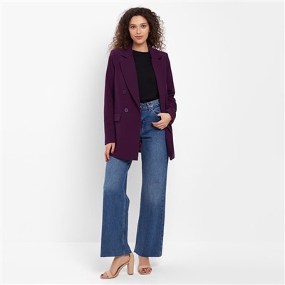 Пиджак женский MINAKU: Classic, фиолетовый, размер 46