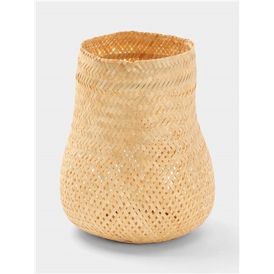 Корзинка плетёная из бамбука, 23×23×23 см