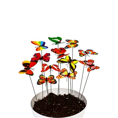 Штекер «Бабочка Атрис», 7×7 см/30 см, набор 15 шт., МИКС, Greengo