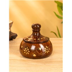 Сахарница «Ассорти», 12×12×10 см, дерево шишам