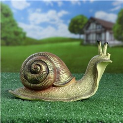 Садовая фигура их полистоуна «Улитка», 27×11×17 см