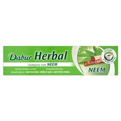 Dabur Herbal Tooth Paste - Neem / Дабур Зубная Паста С Нимом 120 г