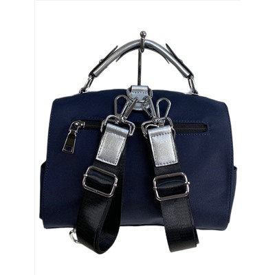 Женская сумка-рюкзак из текстиля, цвет синий