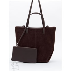 Сумка женская кожаная 2403YF d.coffee Polina&Eiterou