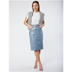 Юбка с металлизированным покрытием