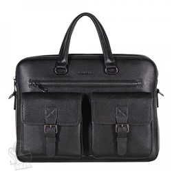 Портфель мужской кожаный 9946-3H black Heanbag