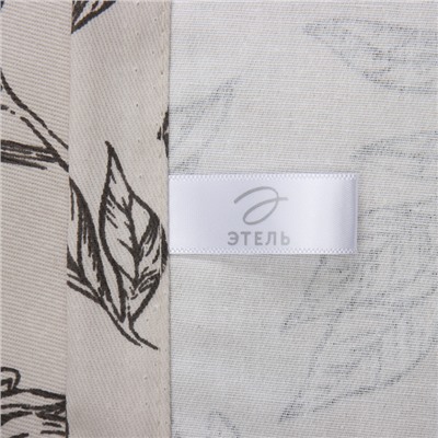 Скатерть «Этель» Black flowers, 149×180 см, 100% хлопок, саржа 190 г/м²