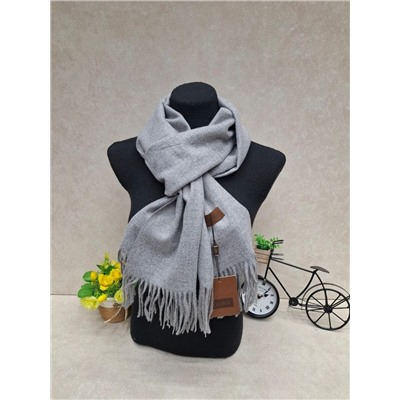 Мягкий палантин из кашемира, цвет серый