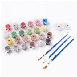 Картина по номерам на холсте с подрамником «Лошадка и девочка в поле», 40×50 см