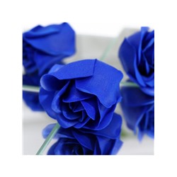 Мыльные розы и медвежонок, набор синий